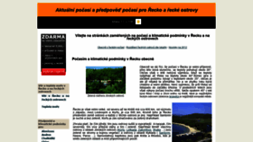 What Recko-pocasi.cz website looked like in 2019 (4 years ago)