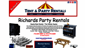 What Richardspartyrentals.net website looked like in 2019 (4 years ago)