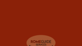 What Romeguide.net website looked like in 2019 (4 years ago)