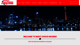 What Rightchoicemovers.co.nz website looked like in 2019 (4 years ago)