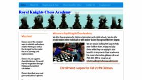 What Royalknightschessacademy.com website looked like in 2019 (4 years ago)