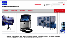 What Rivaappliances.in website looked like in 2019 (4 years ago)