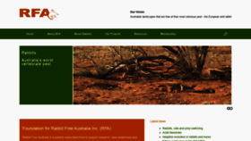 What Rabbitfreeaustralia.com.au website looked like in 2019 (4 years ago)