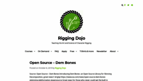What Riggingdojo.com website looked like in 2019 (4 years ago)