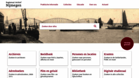 What Regionaalarchiefnijmegen.nl website looked like in 2019 (4 years ago)