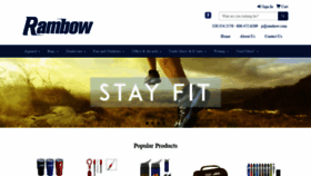 What Rambowpromotionalproducts.com website looked like in 2019 (4 years ago)