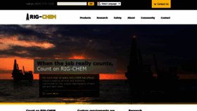 What Rigchem.com website looked like in 2019 (4 years ago)