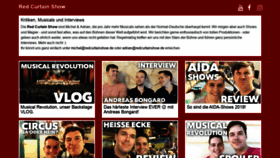 What Redcurtainshow.de website looked like in 2019 (4 years ago)
