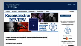 What Reconstructivereview.org website looked like in 2019 (4 years ago)