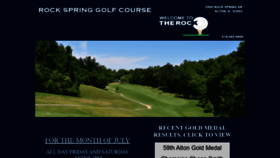 What Rockspringgolfcourse.com website looked like in 2019 (4 years ago)