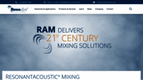 What Resodynmixers.com website looked like in 2019 (5 years ago)