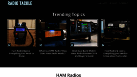 What Radiotackle.com website looked like in 2019 (4 years ago)