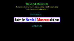 What Rewindmuseum.com website looked like in 2019 (4 years ago)