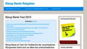 What Rueruprente-testbericht.de website looked like in 2019 (4 years ago)