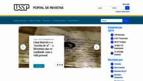 What Revistas.usp.br website looked like in 2019 (4 years ago)