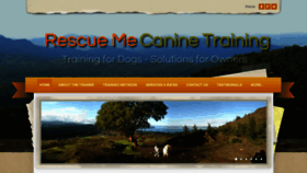 What Rescuemecanine.com website looked like in 2019 (4 years ago)