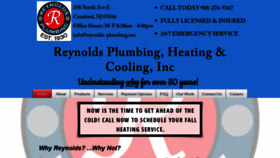 What Reynolds-plumbing.com website looked like in 2019 (4 years ago)