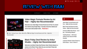 What Review-with-raju.com website looked like in 2019 (4 years ago)