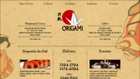 What Restauranteorigami.com.br website looked like in 2019 (4 years ago)