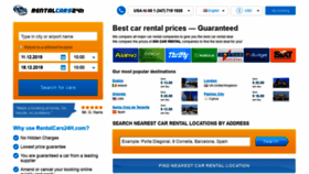 What Rentalcars24h.com website looked like in 2019 (4 years ago)