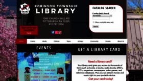 What Robinsonlibrary.org website looked like in 2019 (4 years ago)