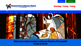 What Resurrectioncoronado.com website looked like in 2019 (4 years ago)
