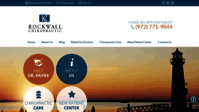What Rockwallchiropractic.net website looked like in 2019 (4 years ago)