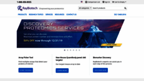 What Raybiotech.com website looked like in 2019 (4 years ago)