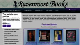 What Ravenroostbooks.com website looked like in 2019 (4 years ago)