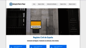 What Registro.pro website looked like in 2019 (4 years ago)