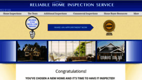 What Reliablehomeinspectionservice.com website looked like in 2019 (4 years ago)