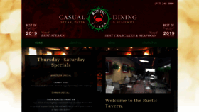 What Rustictavern.com website looked like in 2019 (4 years ago)