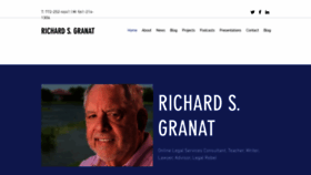 What Richardgranat.com website looked like in 2019 (4 years ago)