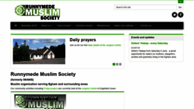 What Runnymedemuslims.uk website looked like in 2019 (4 years ago)