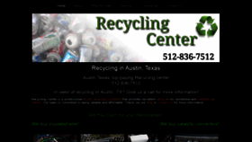 What Recyclingcenteraustin.com website looked like in 2019 (4 years ago)