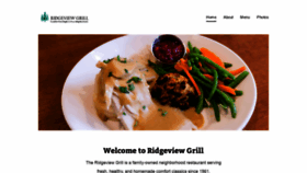 What Ridgeviewgrill.com website looked like in 2019 (4 years ago)
