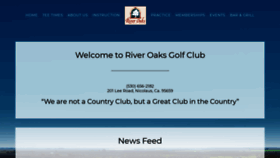 What Riveroaksgolfclub.net website looked like in 2019 (4 years ago)