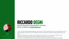 What Riccardodegni.com website looked like in 2019 (4 years ago)