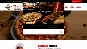 What Radhikakitchen.com website looked like in 2019 (4 years ago)