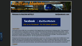 What Railfanmotels.com website looked like in 2019 (4 years ago)