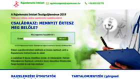 What Rajzelemzesi-intezet.hu website looked like in 2019 (4 years ago)