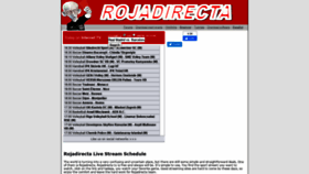What Rojadirecta.biz website looked like in 2019 (4 years ago)