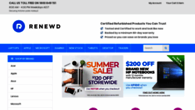 What Renewd.com.au website looked like in 2019 (4 years ago)