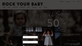 What Rockyourbaby.com website looked like in 2019 (4 years ago)