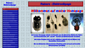 What Rainers-elektronikpage.de website looked like in 2019 (4 years ago)