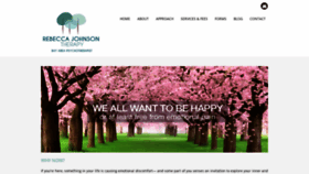 What Rebeccajohnsontherapy.com website looked like in 2019 (4 years ago)