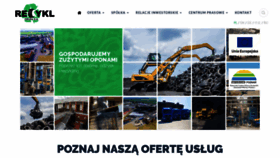 What Recykl.pl website looked like in 2019 (4 years ago)