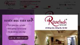 What Rosetech.vn website looked like in 2019 (4 years ago)