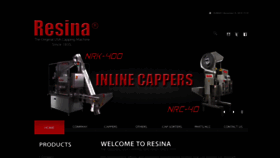 What Resina.com website looked like in 2019 (4 years ago)