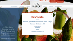 What Restaurantdessirier.com website looked like in 2019 (4 years ago)